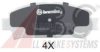 A.B.S. 36866S Brake Pad Set, disc brake